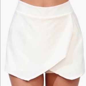 White Envelope Skort